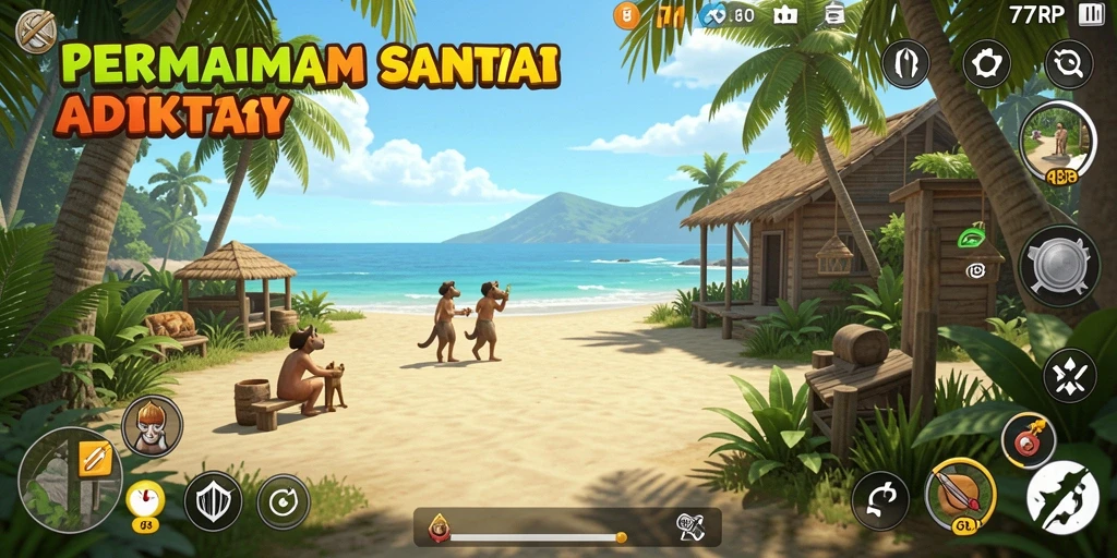 Tampilan gameplay 77RP yang menarik dan penuh warna.