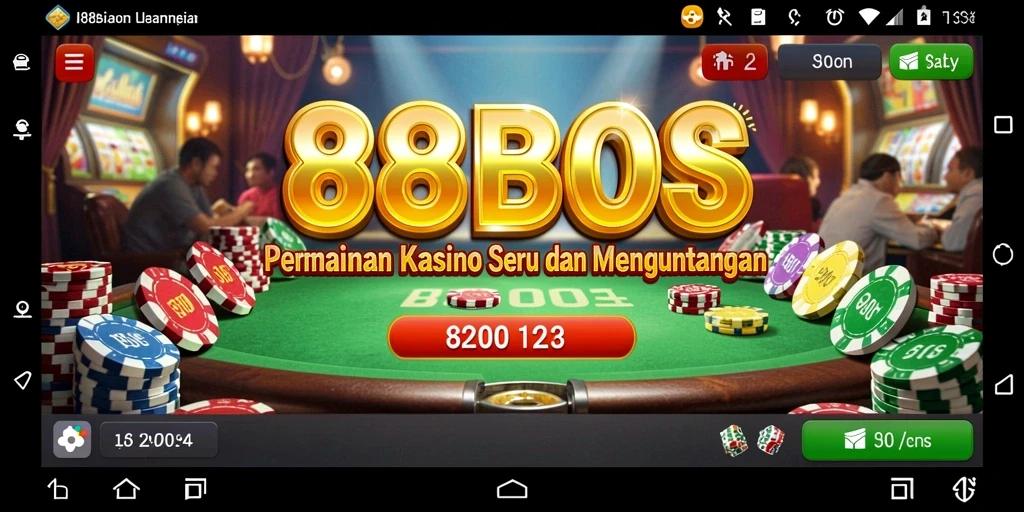 Tampilan permainan kasino yang menarik di 88BOS.