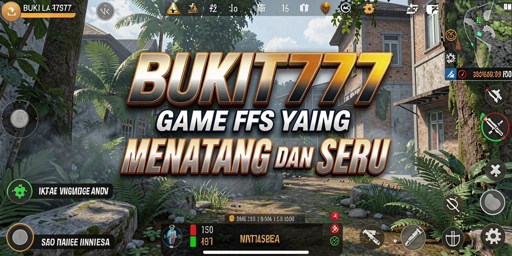 Tangkapan layar BUKIT777 yang menunjukkan aksi menembak di medan perang.