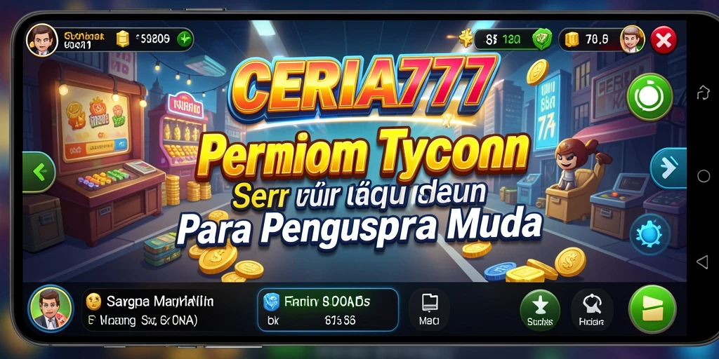Tampilan gameplay menarik CERIA777 dengan mekanisme Tycoon yang seru.