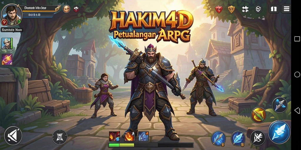 Tangkapan layar aksi seru gameplay HAKIM4D di dunia ARPG.