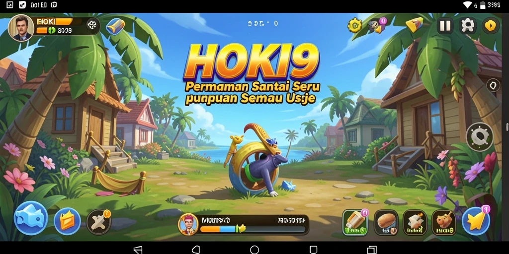 Tampilan gameplay HOKI9 yang seru dan penuh warna.