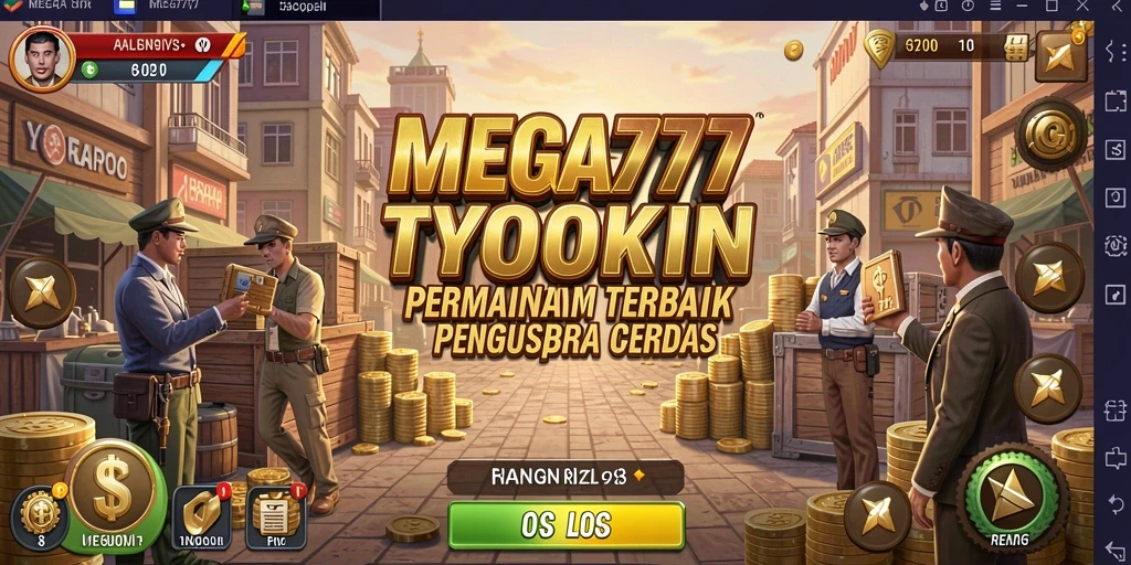 Tampilan gameplay MEGA777 menampilkan aktivitas manajemen yang menarik.
