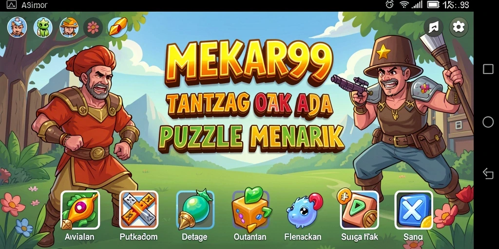 Gameplay Puzzle seru dan menantang di MEKAR99.