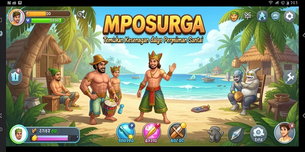 Tampilan gameplay MPOSURGA yang menarik dan interaktif.