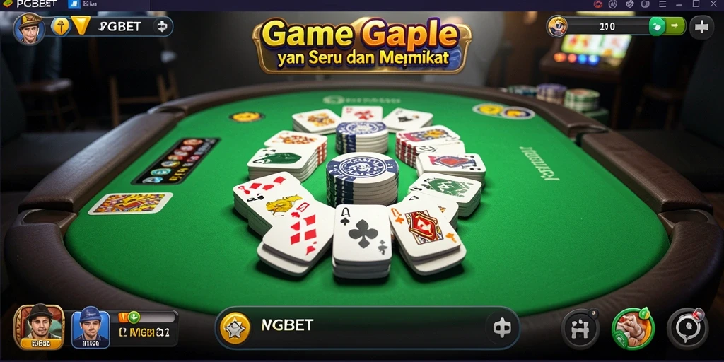 Tampilan gameplay PGBET dengan suasana Gaple yang seru.