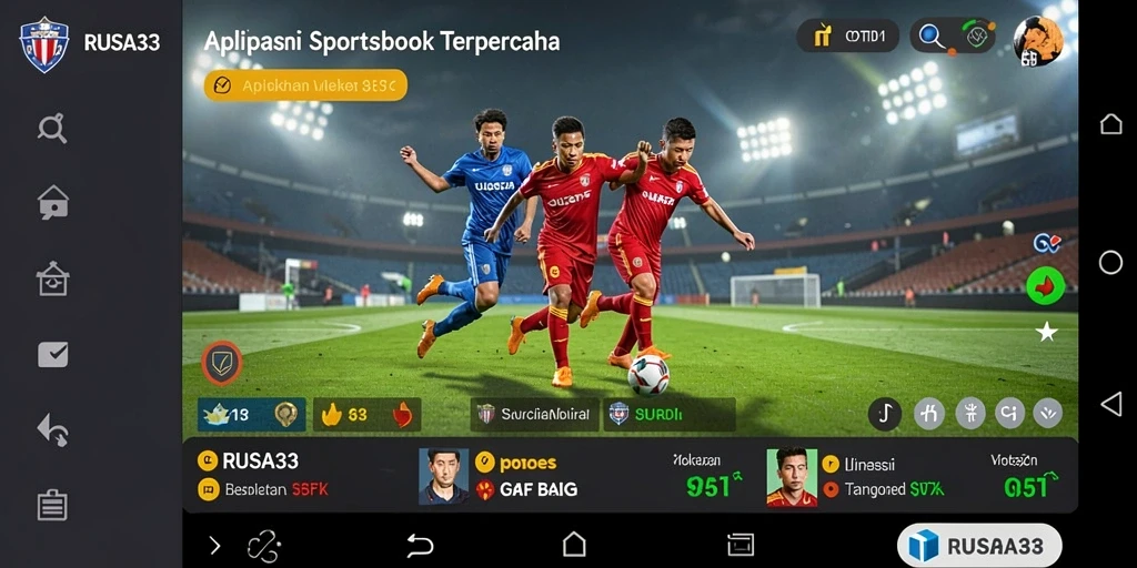 Tampilan menarik dari gameplay aplikasi sportsbook RUSA33.
