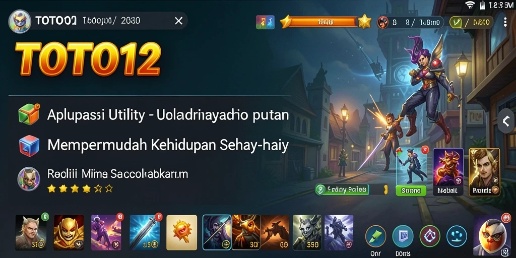 Tampilan antarmuka TOTO12 yang sederhana dan intuitif untuk keperluan Utility.