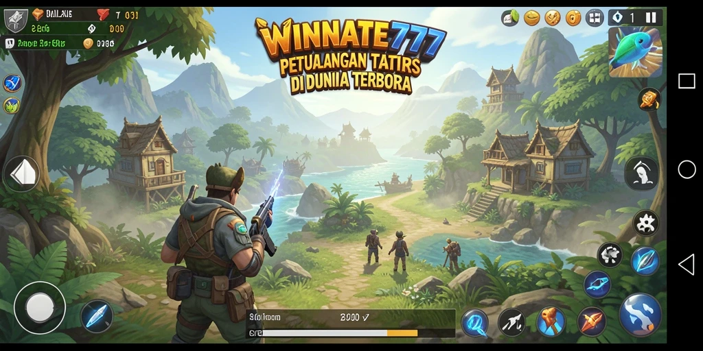 Tangkapan layar <strong>WINRATE777</strong> menunjukkan petualangan seru di dunia terbuka.