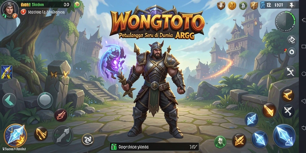 Screenshot gameplay WONGTOTO menampilkan aksi pertarungan yang seru.